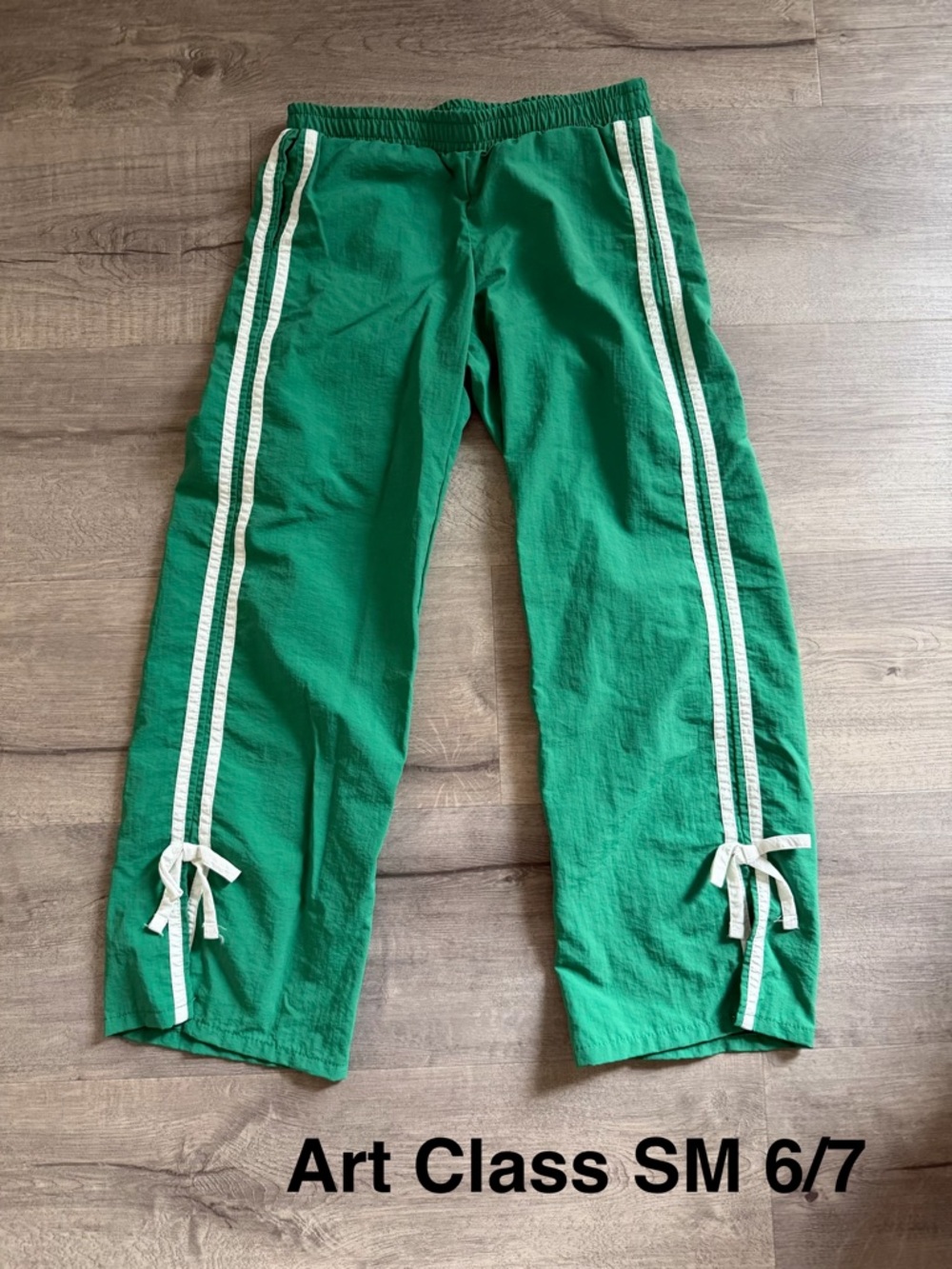 art class Green Jogger Pants with White Side Stripes